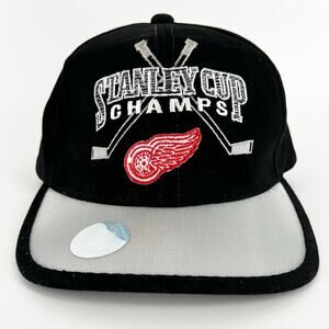 90s Detroit Redwings NHL Hockey Stanley Cup Champs 1998 hat 1990s vintage